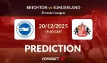 فرم پیش بینی بازی برایتون و ساندرلند (لیگ برتر انگلیس |هفته هفدهم)
