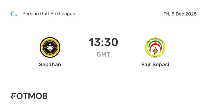 فرم پیش بینی بازی سپاهان و فجر سپاسی (هفته دوازدهم)